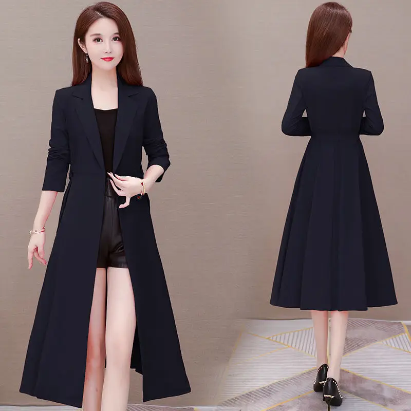 Women 2020 Autumn Winter Trench Coat Female Belt Slim Long Casaco Feminino Abrigos Mujer Casual Windbreaker Outerwear G729 | Женская