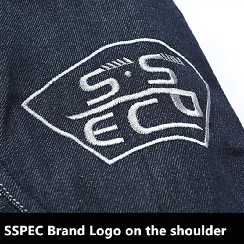 SSPEC классический стиль джинсовая сетчатая мотоциклетная куртка гоночный костюм