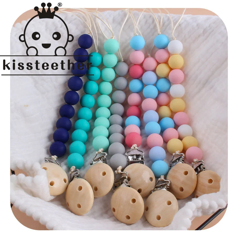 Kissteether-Juego de mordedor para beb&eacute;, anillo de madera sin BPA, colgante de dentici&oacute;n, juguete de gimnasio para beb&eacute;, regalos de buena enfermera, 1set-0