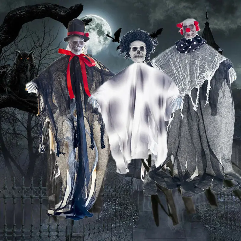 Скелет Хэллоуин висячий Призрак с рукой страшный дом привидениями реквизит