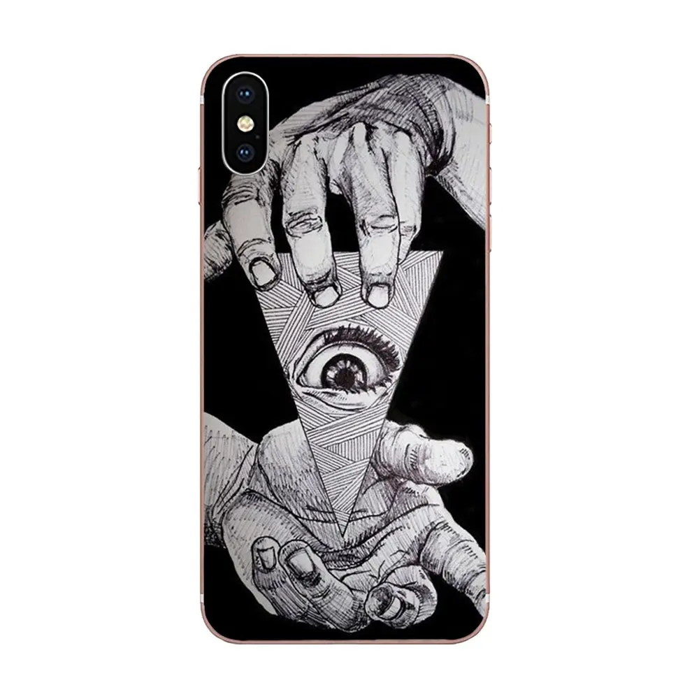 Иллюминаты символ глаз Пирамида Мода для Huawei Honor Nova Примечание 5 5I 8A 8X10 Pro 9X Moto G G2 G3