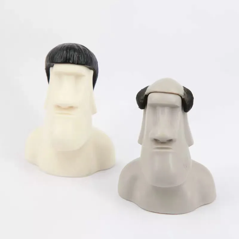 3d Пасхальный каменный остров форма статуи Чили Moai ароматический гипс силиконовая форма эфирное масло гипсовая свеча Бетон цемент плесень