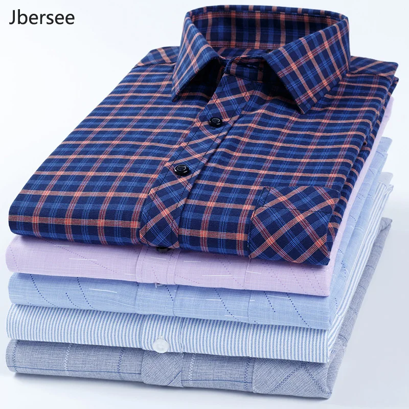 

Men Plaid Shirt Fashions Business Cotton Fall Shirt Long Sleeve Streetwear Mens Shirts Casual Slim Fit Men Dress Blusa Masculina