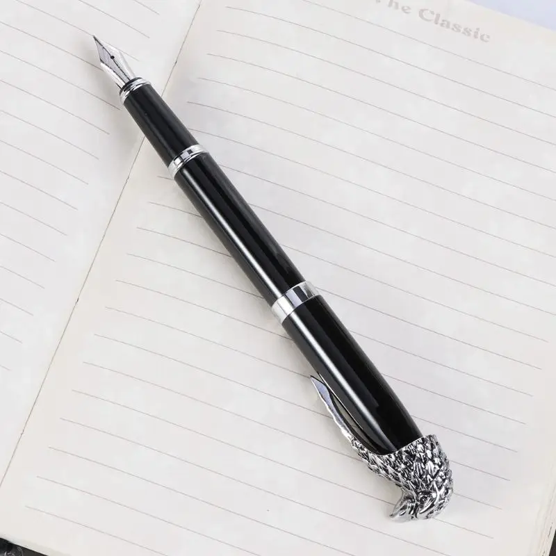 Ручка перьевая с зажимом в виде Головы Орла и совы 0 7 мм| |