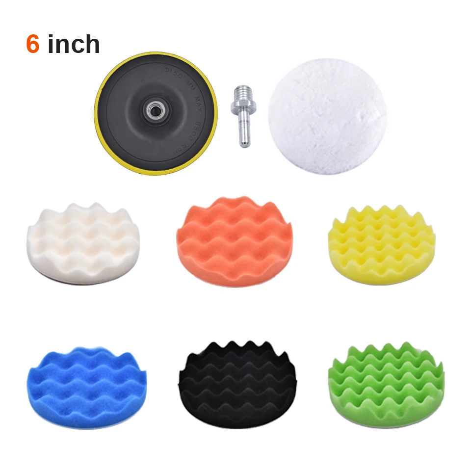 Автомобильная полировальная Подушка GOXAWEE 5/6 дюйма комплект для полировки