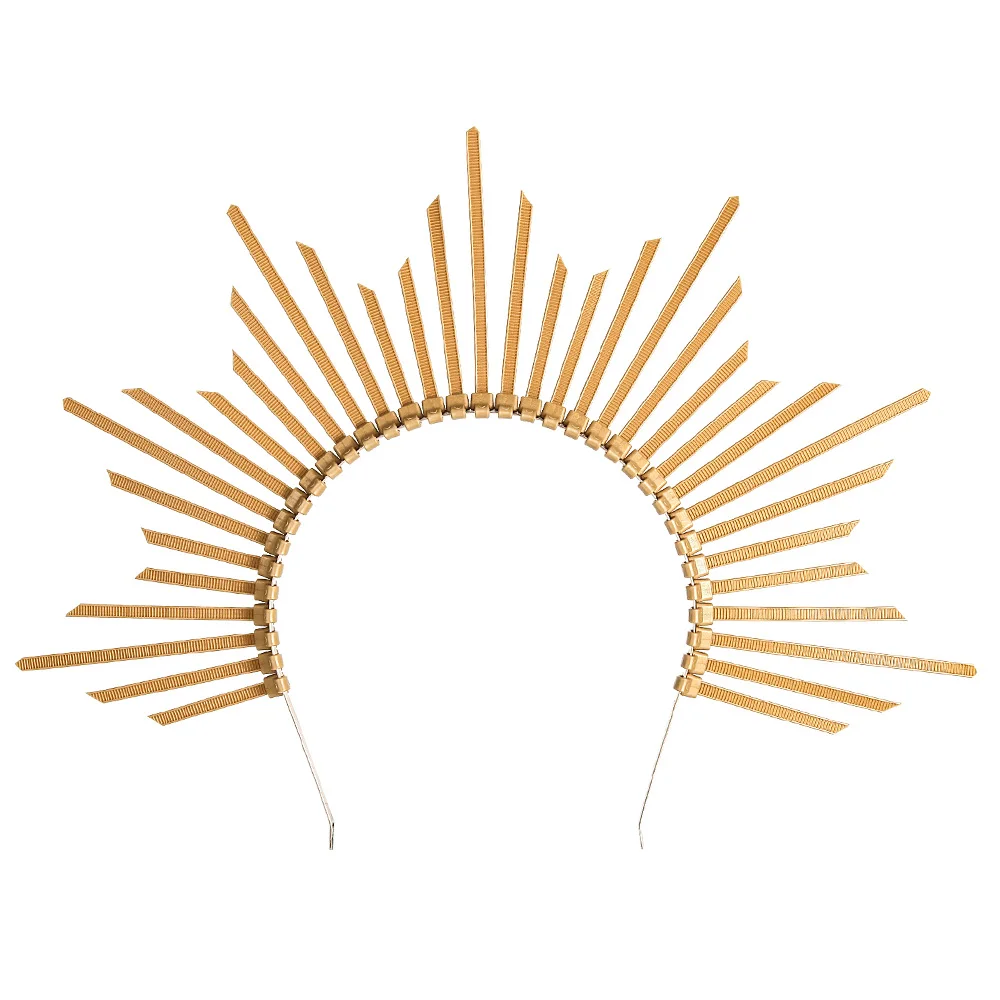1 шт. Корона головная повязка золотые гало аксессуары для волос богиня свадебный
