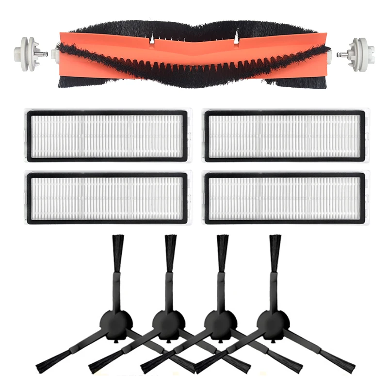 Washable Vacuum Cleaner Accessories Roller Brush For Xiaomi Dreame F9 Or 1C Robot Side Hepa Filter Set | Бытовая техника