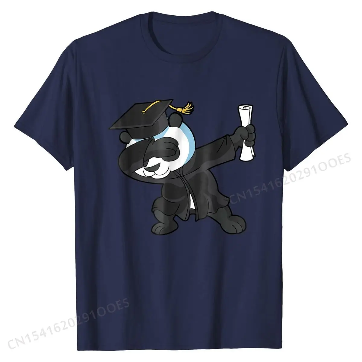 Футболка мужская с 3D-принтом панды на выпускной 2019 |