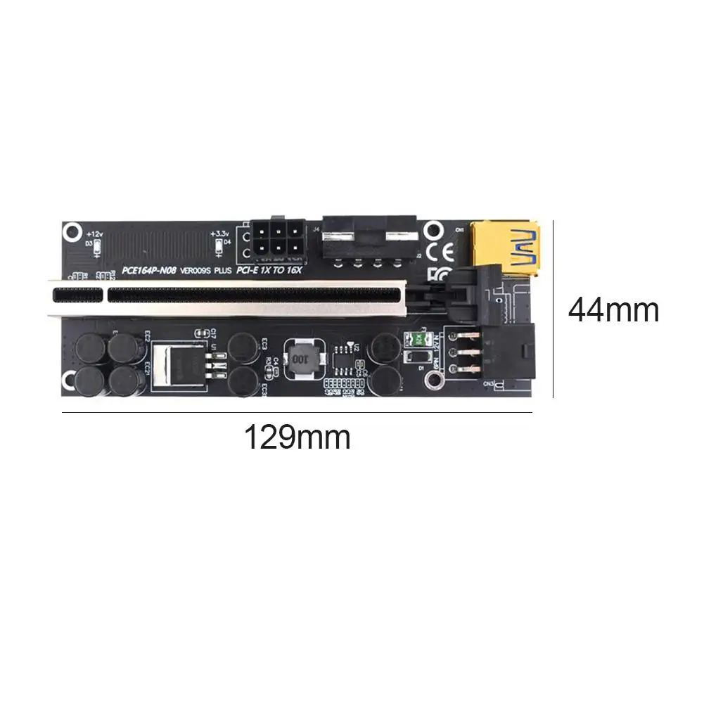 5/6/10 шт. Райзер-карта VER009S Plus PCIe USB 3 0 кабель PCI-E Express 1x до 16x адаптер-удлинитель для