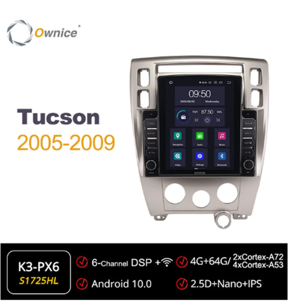 

Ownice Octa 8 Core Android 10.0 Car Radio ForHyundai Tucson 2005-2009 Auto Multimedia Video Audio GPS Player head Unit 4G LTE