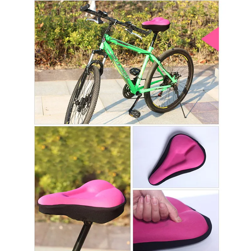 

Bicycle Saddle Silica Gel Bicycle Parts Cycling Seat Mat Comfortable Cushion Soft Seat Cover for Bike Soft Seat Cover