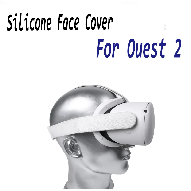 

Регулируемый ремешок для головы с силиконовым чехлом для лица для Quest 2, сменная повязка на голову для VR-гарнитуры Quest 2