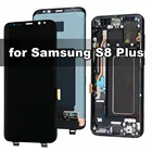 Дисплей AMOLED для Samsung Galaxy S8 Plus G955F, ЖК-дисплей с сенсорным дигитайзером и рамкой в сборе, 100% тест