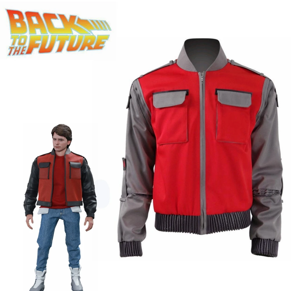 Назад в будущее Косплей Костюм Jr Marlene Seamus Marty McFly Высококачественная куртка оранжевая верхняя одежда пальто сделано любой размер