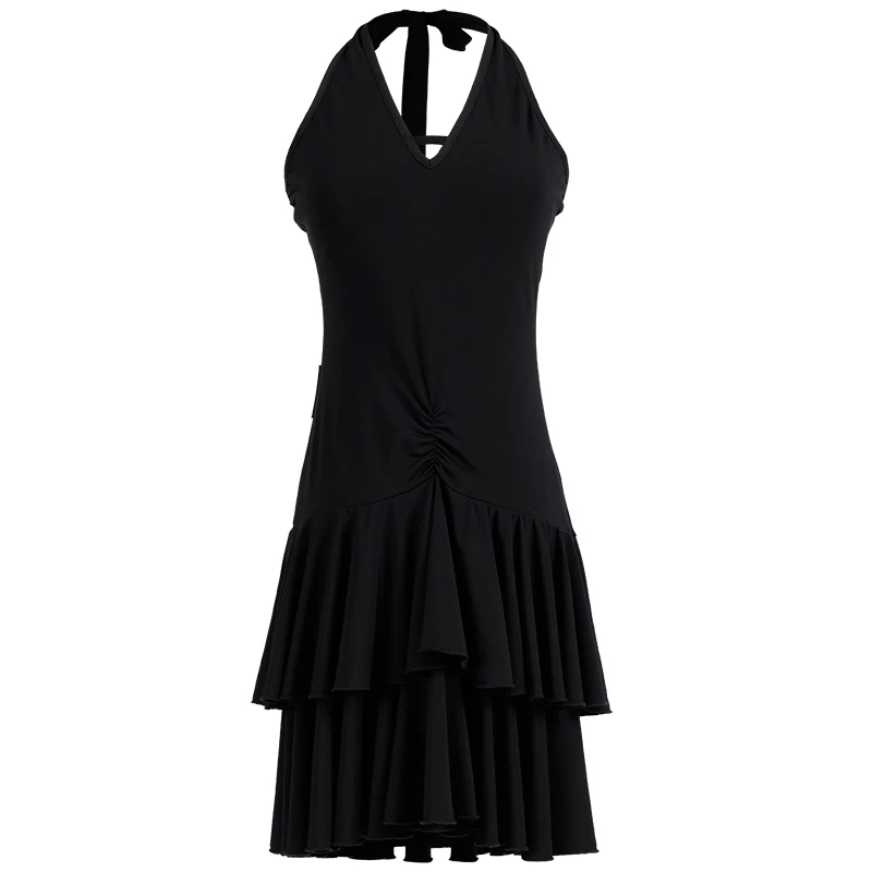 

Ballroom Latin Dance Dress Stage Competition Wear Sexy V-Neck Fringed Dresses Latino Practice Clothes Women Stage Outfit DL5923