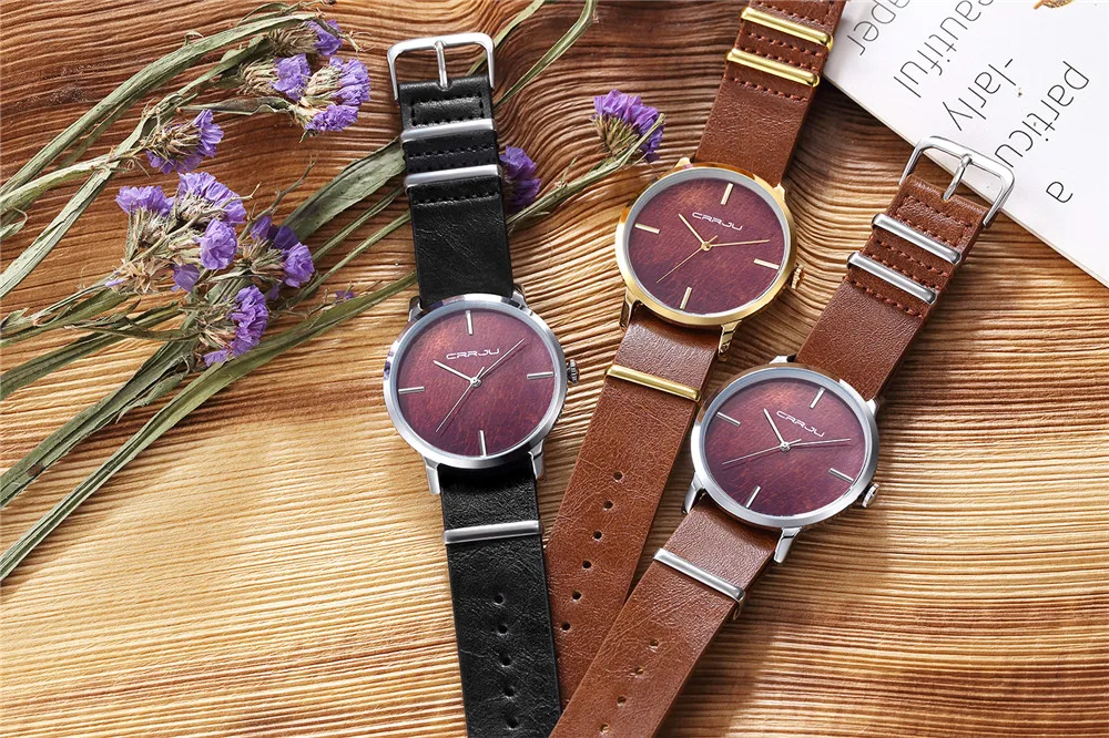 Модное платье подарок леди кварцевые часы для девочек ультра-тонкие наручные