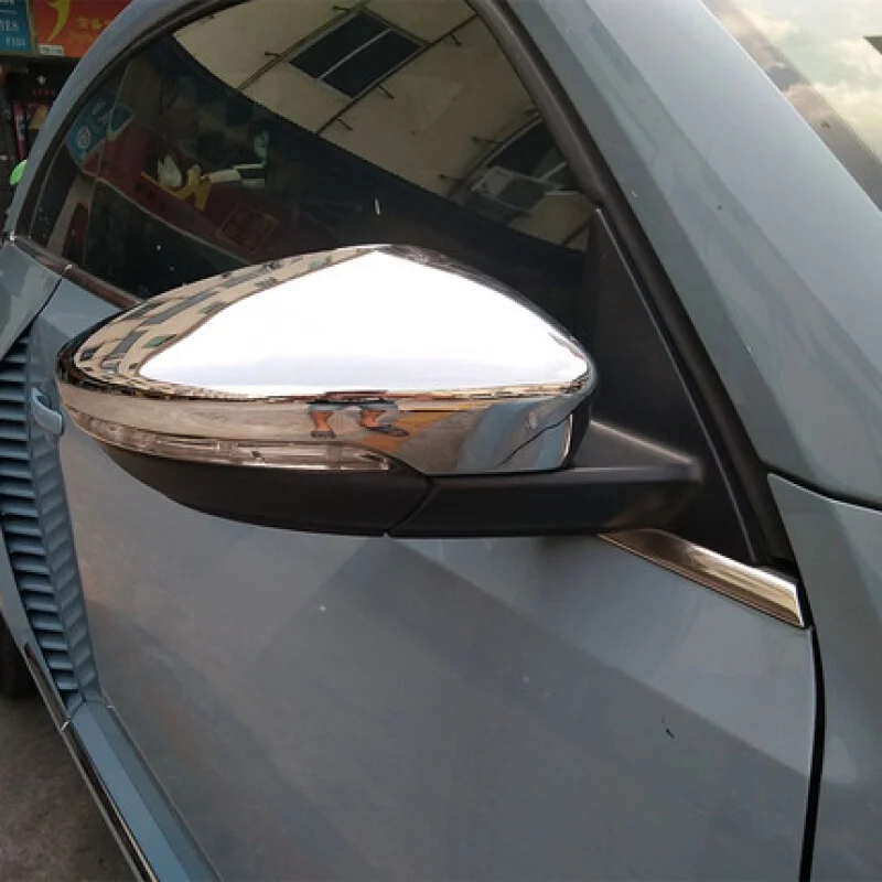 

Для Scirocco 2009 2010 2011 2012 2013 2014 2015 2016 наклеиваемого покрытия для автостайлинга из ABS Пластик Chrome зеркалом заднего вида накладка