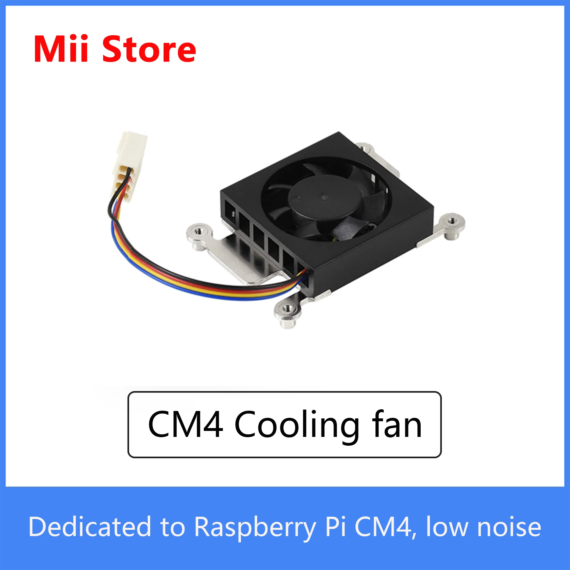 Raspberry pi CM4 ventola dedicata 3007 ventola di raffreddamento a basso rumore con adesivo di raffreddamento con cuscinetti termici con supporto in metallo