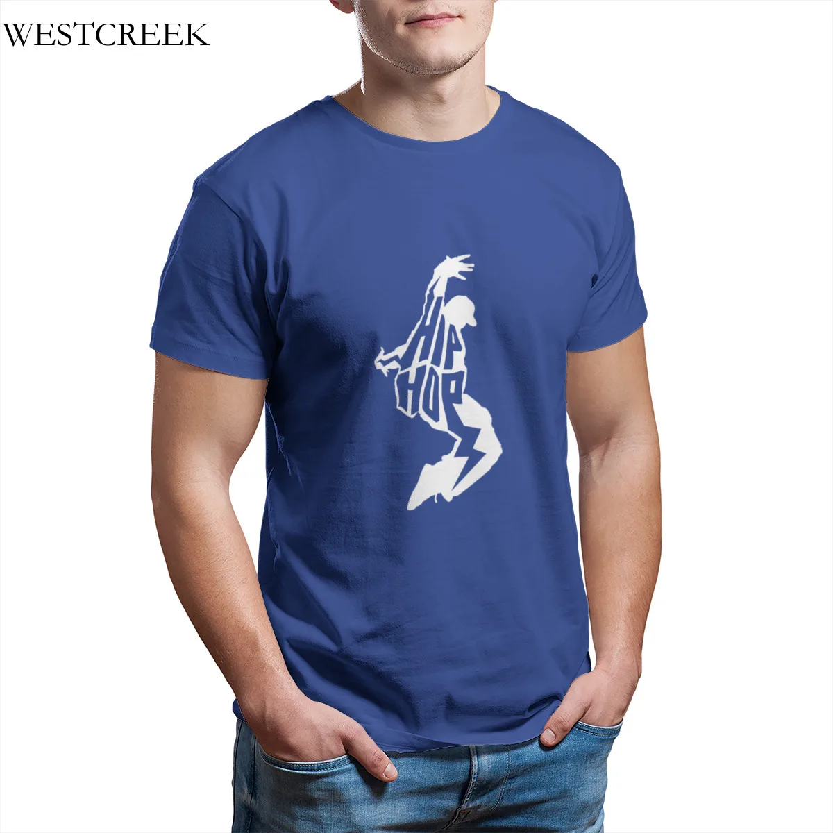 

Wholesale Men's T-Shirt Hip Hop Music Men's T-Shirt Funny Streetwear Round Collar Custom T-Shirt 36492