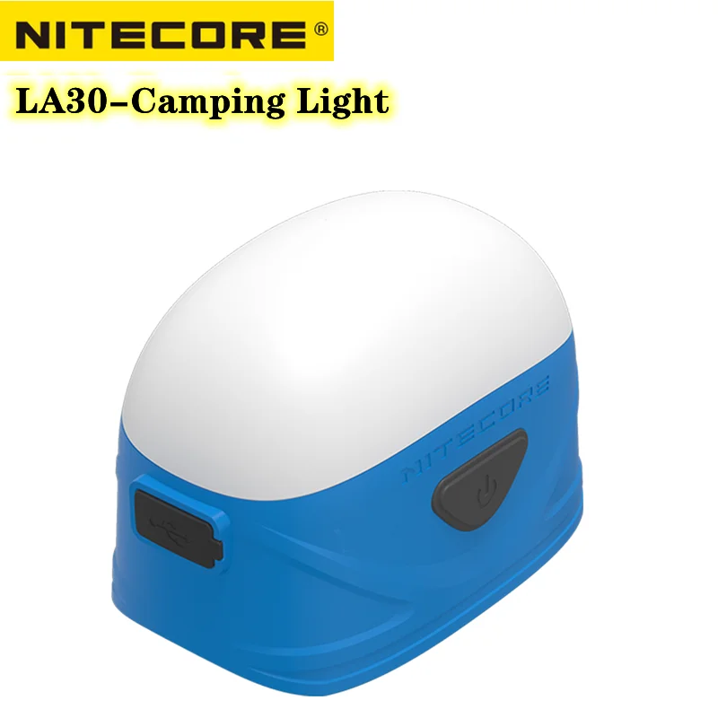 Online NITECORE-luz De Acampada LA30 Recargable Por USB, 250 Lúmenes, Doble Fuente De Alimentación Integrada, 2 Pilas AA, 1800mAh