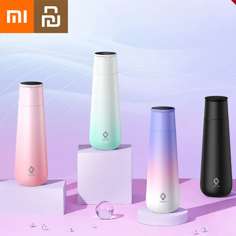 

XiaoMi Smart Thermos Cup Color Screen DIY Photos Gift Water Monitoring Drink Water Regularly Nsulation Cold Preservation Cups Mi