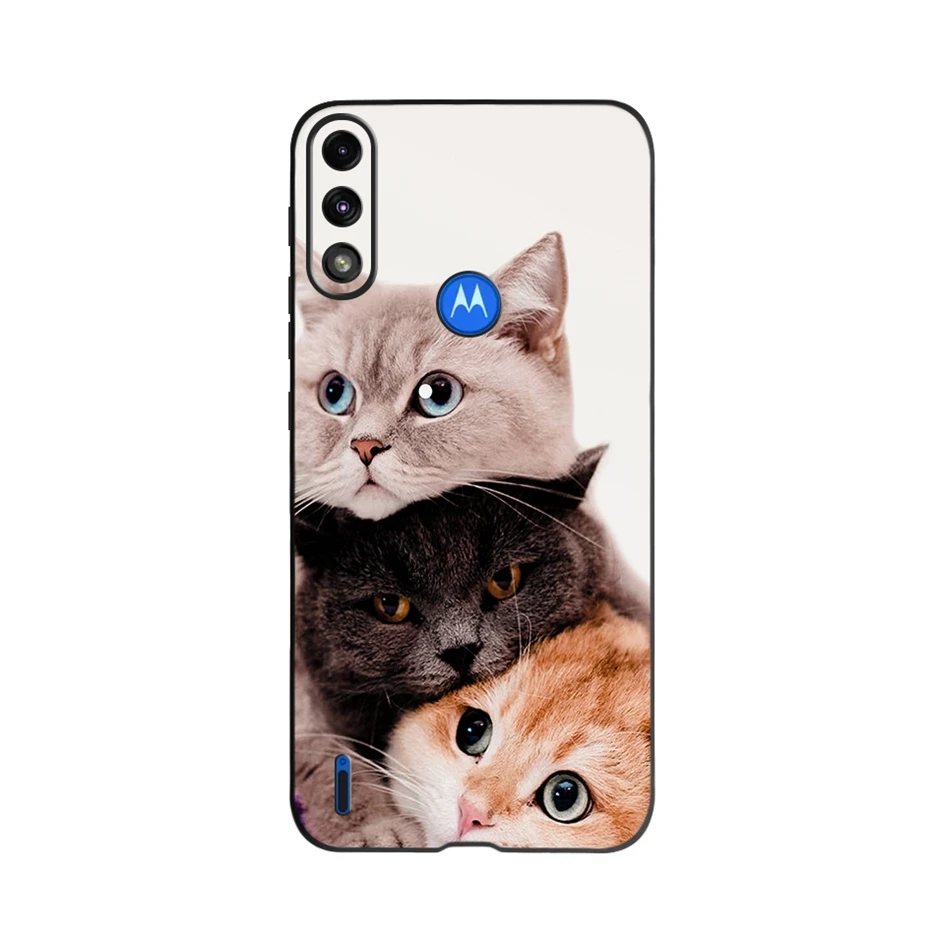 For Motorola Moto E7 Power Case E7i Soft Silicone Cute Fashion Phone Back Cover TPU Fundas |
