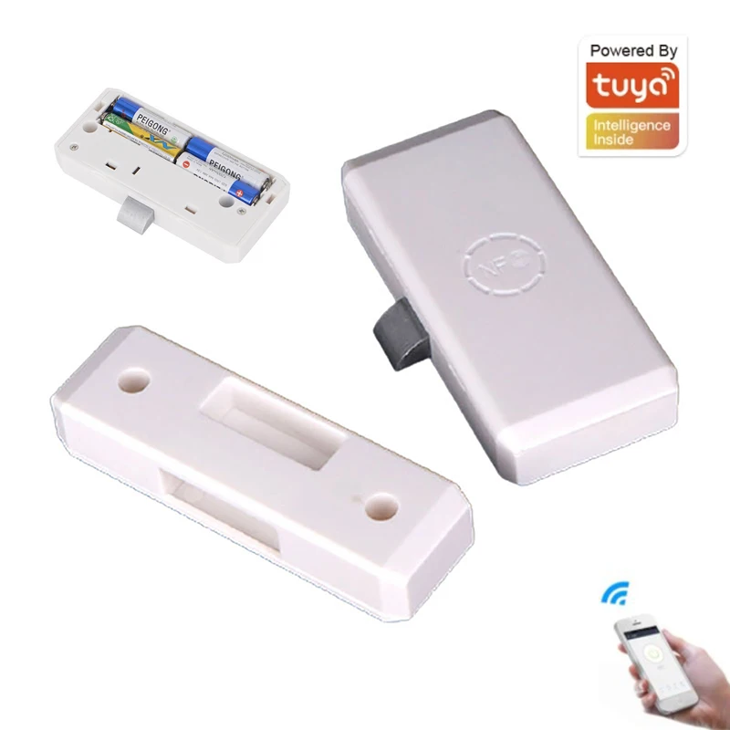 

Tuya Smart Drawer Cabinet Lock Keyless Unlock Anti-theft Child Safety File Security Keyless Bluetooth-compatible Drawer Lock