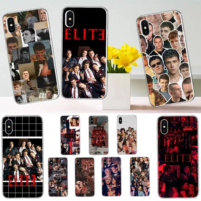 

Spanish TV Series Elite Phone Case Transparent soft For iphone 12 11 13 7 8 6 s plus x xs xr pro max mini