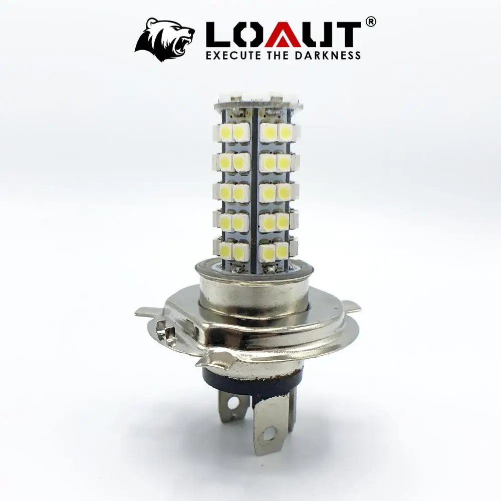 Сверхъяркая Светодиодная лампа H4 3258 68 SMD белые Автомобильные противотуманные