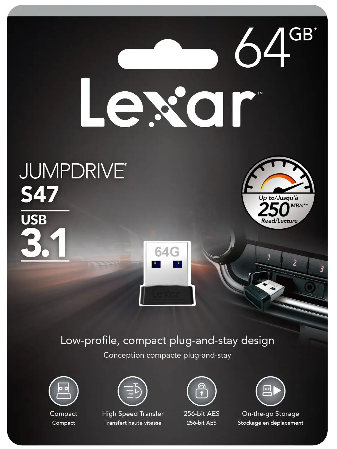 USB-флеш-накопитель Lexar S47 64 ГБ 32 128 | Компьютеры и офис