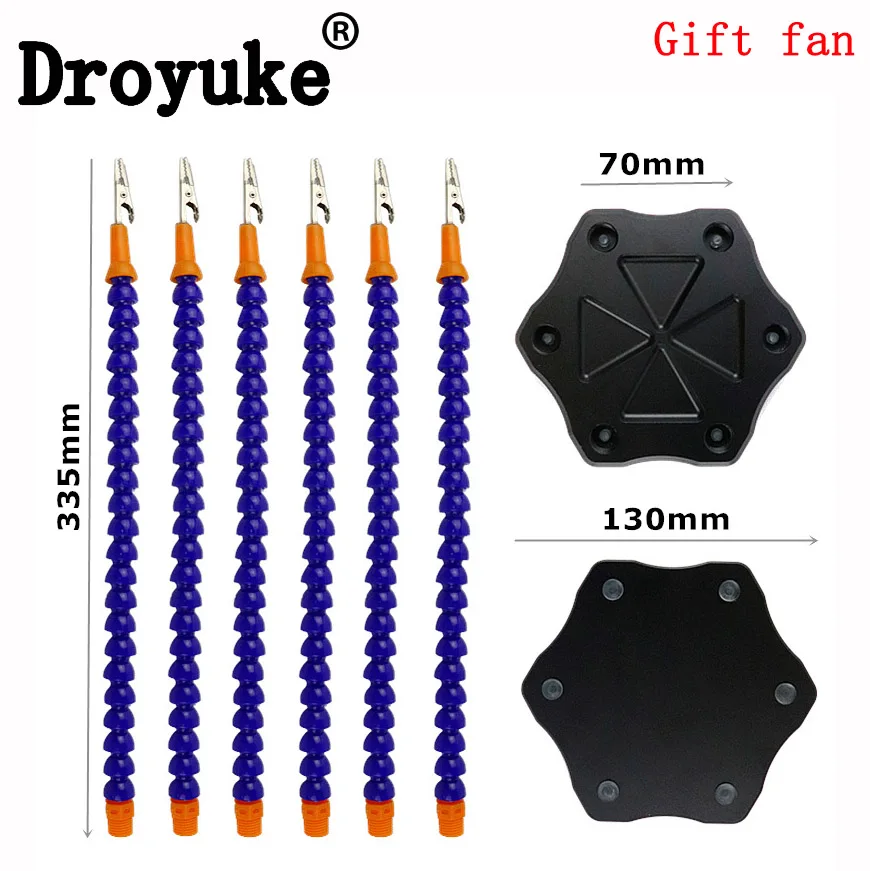 Гибкая паяльная станция Droyuke 6 Arms Help шестирычажная с вращающимся зажимом