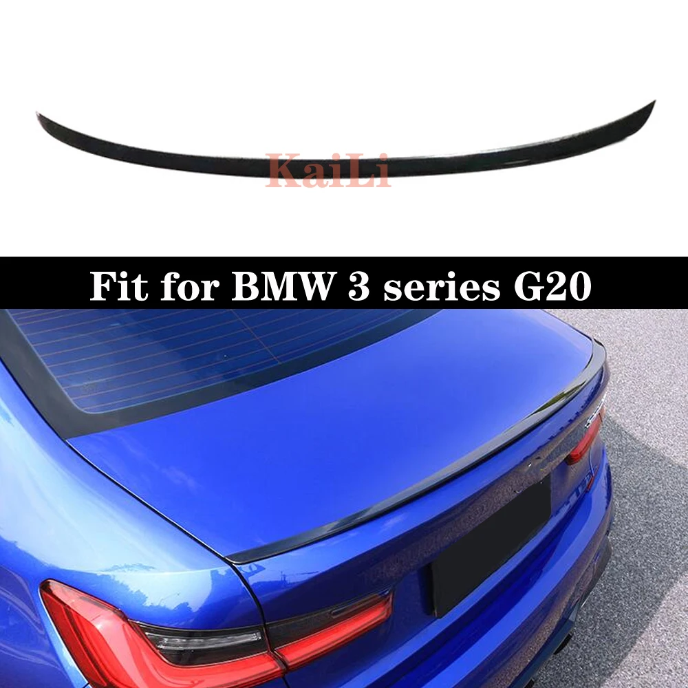PP материалы SpoilerFor BMW 3 серии G20 G28 M Спортивная модель ABS глянцевый черный Задний