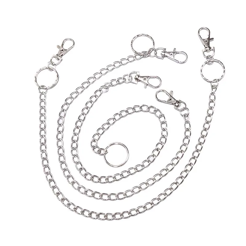 Новый длинный металлический кошелек ремень брелок рок повседневные брюки джинсы