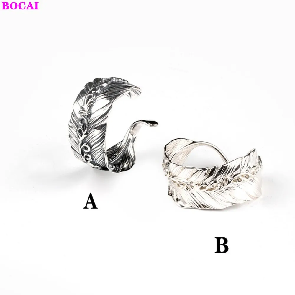 BOCAI s925 Серебряные кольца для мужчин и женщин 2020 новые модные ювелирные изделия