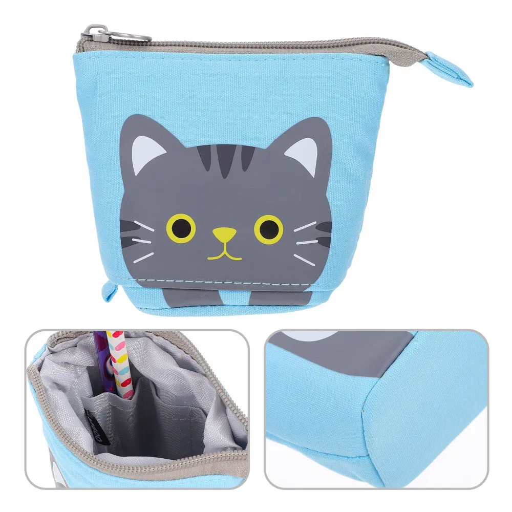 

1pc Lovely Student Simple Telescopic Pencil Holder Pencil Bag Stationery Bag