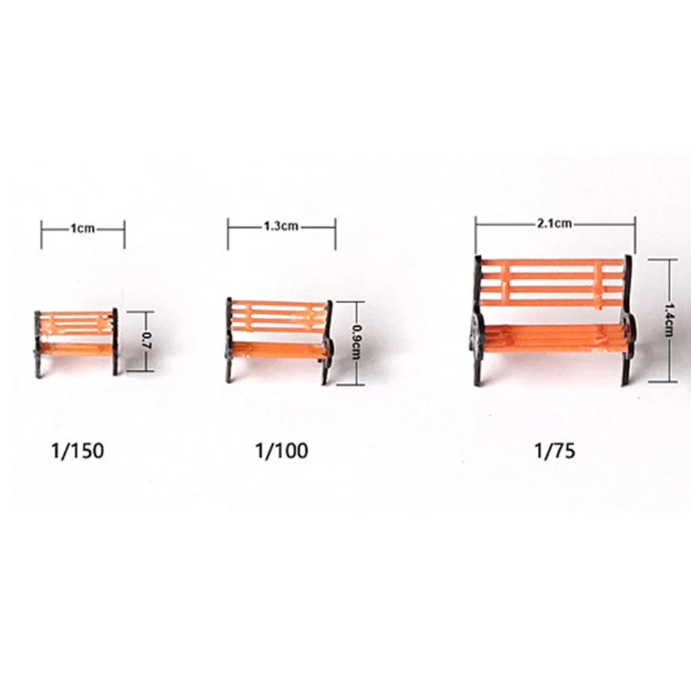 10 шт. пластиковая скамейка для парка модель поезда пейзаж макет DIY небольшие