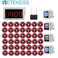 retekess wireless calling system 999 channel rf receiver host4pcs watch receiversignal repeater42pcs transmitter buttons