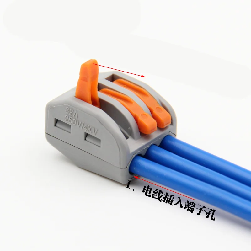 10 шт.! Соединители и клеммы для проводов с 3 отверстиями сплав + огнезащитный