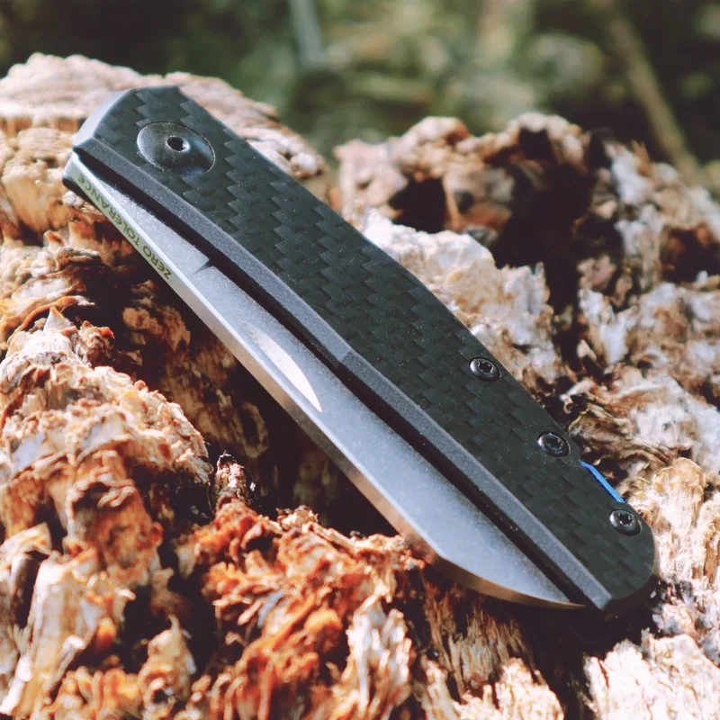 

TLF OME Anso ZT 0230 Slip-Joint carbon fibre handle Mark 20CV Pocket Survival EDC Tool camp hunt outdoor No lock folding knife