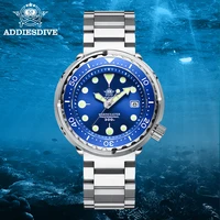 canned tuna dive watch super luminous nh35 automatic watch man mechanical watch 300m diver watches sapphire crystal 1975 blue