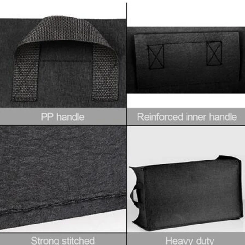 

Rectangle Plant Grow Bags Anti-corrosion Garden Pots for Vegetable Planter Bag