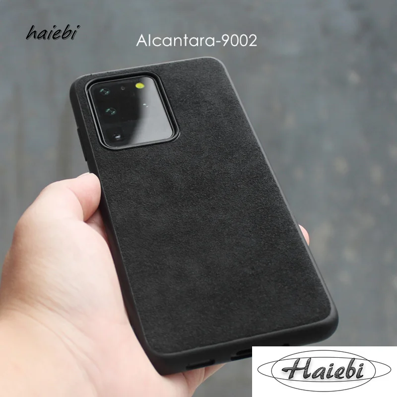 Изысканный итальянский чехол Alcantara Noble для Samsung Galaxy S20 Ultra S10 9 8 20+ Note20 10 Plus 5G роскошный искусственная кожа телефонных чехлов.