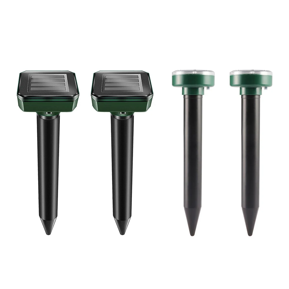 2 шт. на солнечной энергии ультразвуковой звуковой мышь моль вредителей