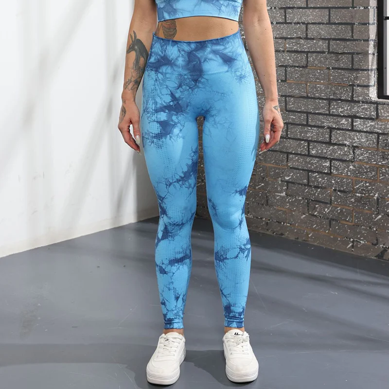 

Vital Sport Leggings For Fitness Tights Gym Clothing Tie Dye Seamless Workout Leggings Women Fitness High Waist Yoga Pants