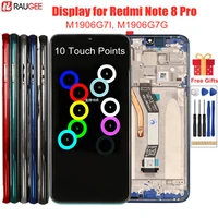 display for redmi note 8 pro lcd with frame 10 touch points screen replacement for xiaomi redmi note8 pro global m1906g7g lcd