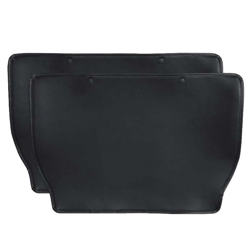 black 2 pcs big Lsrtw2017 для заднего сидения автомобиля, анти-kick коврик для Skoda Octavia a7 превосходные интерьер Молдинги аксессуары - Название цвета: black 2 pcs big
