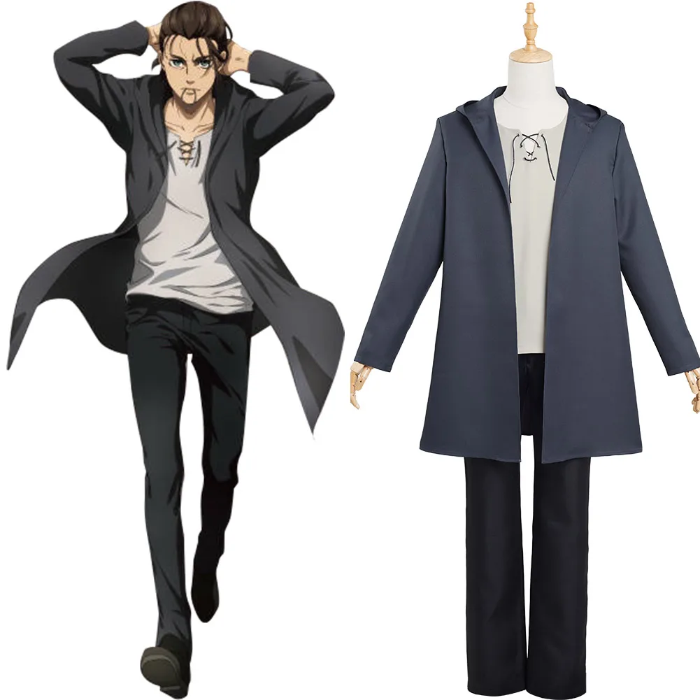 

Attack On Titan The Final Season Eren Jaeger Cosplay Costume Outfits Halloween Carnival Suit