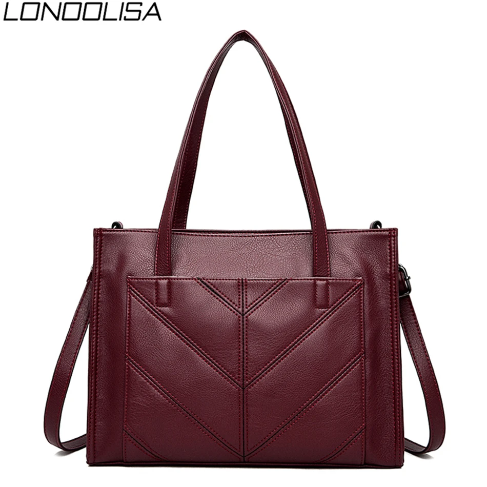 Вместительные женские ручные сумки роскошные сумочки Наплечные из мягкой кожи