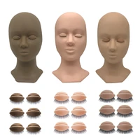 advanced training realistic practice mannequin doll head for eyelash extension training lash mannequin with removable eyelids