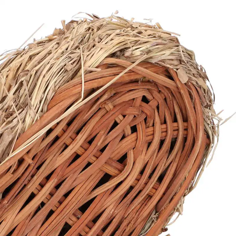 Хомяк травяное гнездо практичное устойчивое к плесени из натуральной соломы